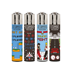 [CLCOL30] Encendedores CLIPPER - Colección Video Universe - Display 48x