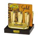 Encendedor CLIPPER Metálico Gold - Display 12x