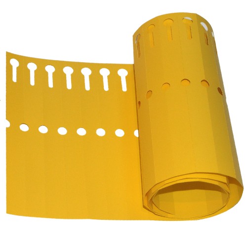 Etiqueta Naranja Doblar 1,3 x 12 cm - Pack 100 Uds