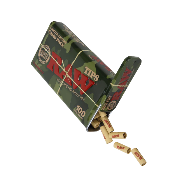 Filtros Raw Pre-Rolled en Lata Camuflaje - 1 Un.