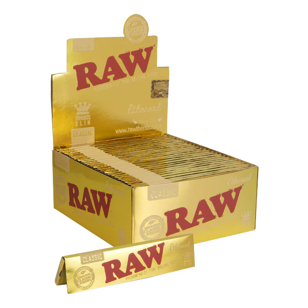 Hojillas Raw Ethereal King Size Slim - Pack 25x