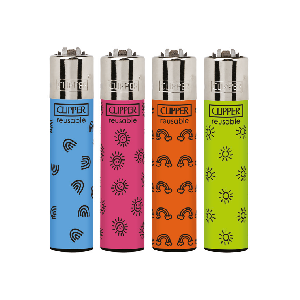 Encendedores CLIPPER - Colección Minimalistic - Display 48x