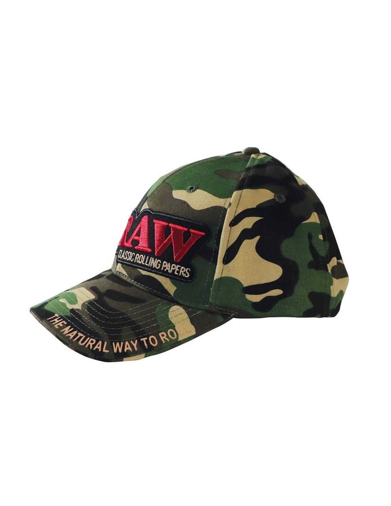 Gorra Raw Camuflaje Verde con Poker