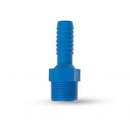 [BR80-B] Rebose Estriado Azul - 1/2" x Rosca Macho 3/4"