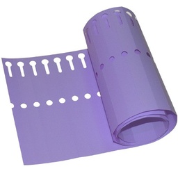 [ETA10] Etiqueta Morada Doblar 1,3 x 12 cm - Pack 100 Uds